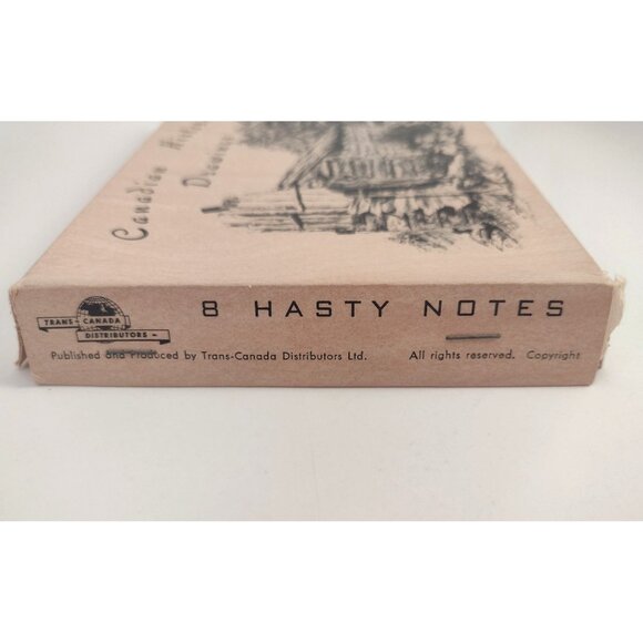 8 Hasty Note Cards Canadian Historical Drawings Art Prints Tonia Marks 1960s - Picture 11 of 13